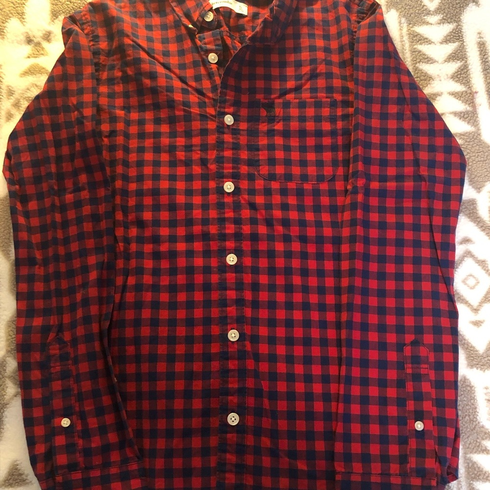 Abercrombie boys button down shirt